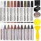 SEISSO Furniture Markers Touch Up - 25 Pcs Wood Repair Kits with Wax Sticks for Scratches & Stains