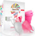 Talisi Menstrual Cups Set of 2, Soft Reusable Period Kit with Collapsible Cleaner Silicone Sterilizer (Small & Large)