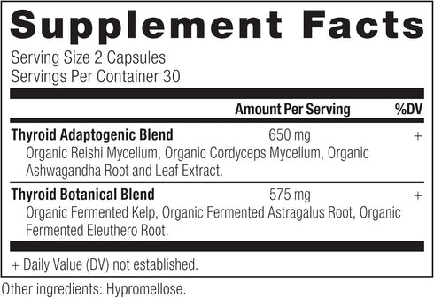 Ancient Nutrition Thyroid Support Supplement with Ashwaghanda, 60ct Thyroid Capsules, Gluten Free, Paleo, Keto