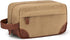 Vorspack Toiletry Bag Hanging Dopp Kit for Men, Water Resistant Canvas Shaving Bag with Large Capacity - Brown