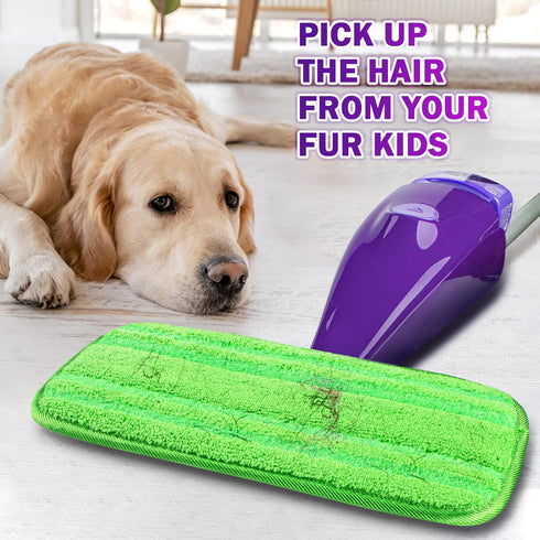 Orighty Reusable Mop Pads Compatible with Swiffer WetJet: Machine Washable Microfiber Pad Refill for Cleaning