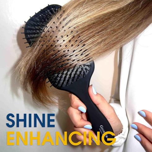 Giorgio Detangling Paddle Brush, Large Air Cushion Paddle Brush with Tourmaline Bristles for Men and Women