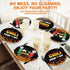 50 Pcs Chili Cook Off Oval Paper Plates, 11 inch Large Disposable Platters for Mexican Fiesta Chili Cooking Competition
