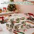 ZHLKHIOP 2 6 7 67 2 Pcs Christmas Wrapping Paper, Meme Christmas Gift Wrap, White and Green Holiday Wrapping Paper