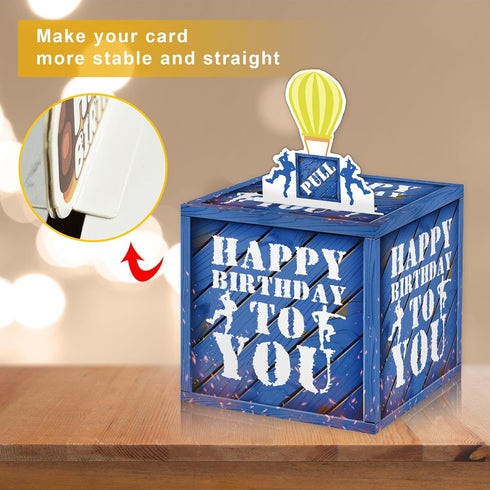 Set (35 Surprise Money Box for Cash Gift - Gaming Birthday Money Box Gifts Pull, Fun Gifts for Kids Boys Teens Video