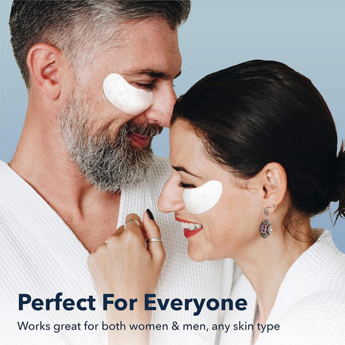 Purederm Deluxe Collagen Eye Mask - 4 Pack of 30 Sheets Natural Eye Patches with Anti-aging and Wrinkle Care Properties