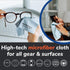 Elite Tech 6-Pack Oversized Microfiber Cloths for Electronic Devices, Washable, 6×7 in & 12×12 in