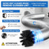 Dryer Vent Cleaner Kit, 17-Piece All-Round Cleaning Kit with 60 Feet Brush, Vacuum Cleaner Hose Attachment, Lint Trap