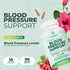 PurePremium Blood Pressure Supplements - Nitric Oxide Support with Hawthorn Berry, Hibiscus, Garlic & Vitamin B12 - 90ct