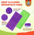 Reusable Mop Pad Compatible with Swiffer WetJet Mop, 4 Pack Microfiber Refill Pads for Floor Mopping and Cleaning, Wet