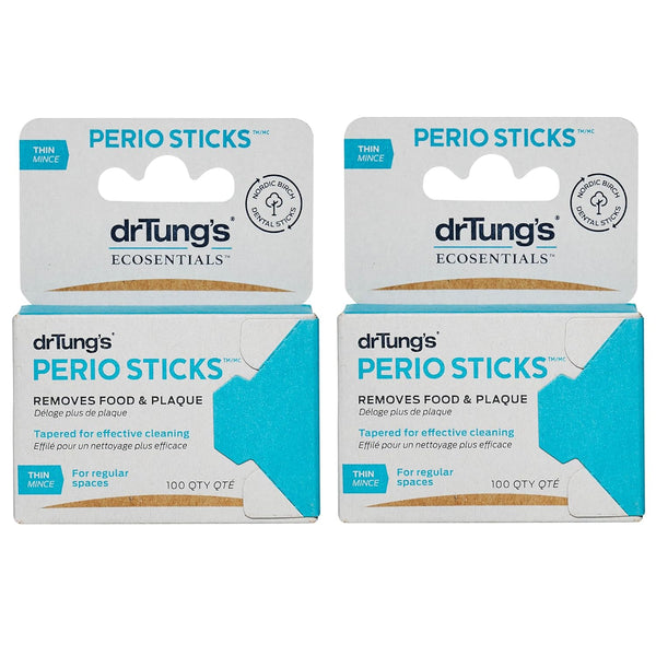 drTung's Dental Sticks for Teeth & Gum Cleaning, Soft Floss Picks for Oral Care, Interdental Plaque & Food Remover