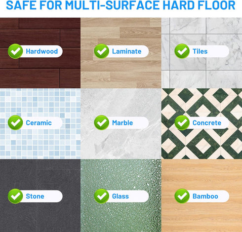 IOPRETTY 2 2 Spray Mops for Floor Cleaning - Wet Dry Mops with Washable + Disposable Pads for Swiffer Powermop