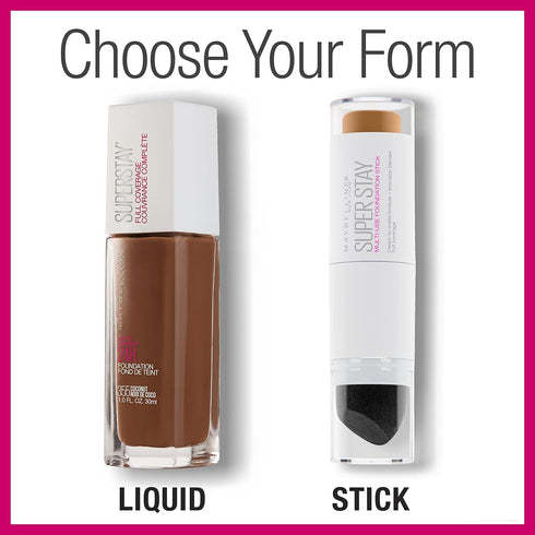 Maybelline New York Super Stay Foundation Stick, Porcelain, For Normal to Oily Skin, 0.25 oz.