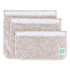 Bumkins Travel Bag, Clear-Sided Toiletry Pouch, TSA Approved, Quart Size, Set of 3 Sizes, Desert Boho