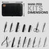 Utopia Care Nail Clippers for Men and Women - Professional 15-Pcs Nail Kit or Manicure Kit with Travel Case