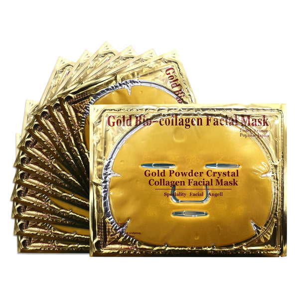 Jakuva 24k Gold Gel Collagen Facial Mask - Deep Moisturizing Facial Patches for Anti-Aging, Puffiness, Firming