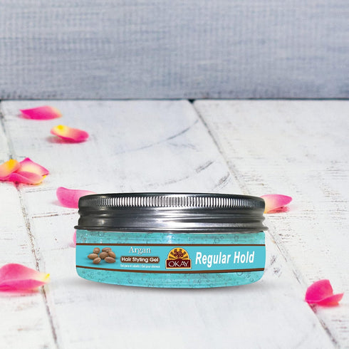 OKAY-ARGAN HAIR STYLING GEL, REGULAR HOLD, 5OZ