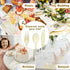 150 Pack Gold Plastic Silverware, Heavy Duty Gold Glitter Silverware - 50 Forks, 50 Knives, 50 Spoons for All Occasions