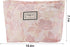 Flower Makeup Bag, Large Floral Travel Cosmetic Pouch for Women, Zipper Organizer Bag (Embossed Pink Aesthetic)