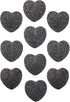 SUNYIK Lava Rock Gemstone Puffy Heart, Natural Pocket Stone Figurine Decoration Aromatherapy