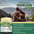 USDA Organic Immune Support Supplement with Vitamin C, Elderberry, and Garlic - 90 Tablets