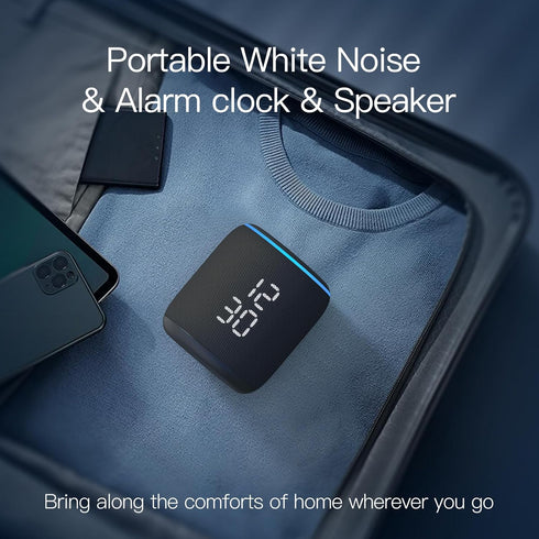 REACHER Sound Machine Alarm Clock for Kids, Portable Sound Machine for Sleep Friendly, Small Rechargable Bluetooth
