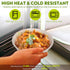 10 Oz Bamboo Disposable Bowls, 100 Pack Heavy Duty Soup Bowls, Microwavable, Eco-Friendly, Leak-Proof