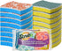 SCRUBIT Non-Scratch Cellulose Scrub Sponge, 16-Pack, Soft Grip Kitchen Sponges for Pots, Pans, and More