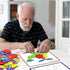 PHIELEY 80 Dementia Activities for Patients, Pieces Wooden Tangrams Cognitive Game for Seniors, Colorful Shape Pattern