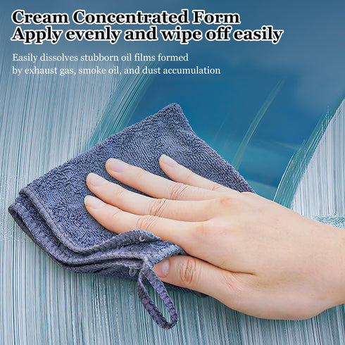 Omaky Oil Film Cleaning Emulsion,Oil Film Emulsion Glass Cleaner, Car Glass Oil Film Cleaner, Quick Effect Coating