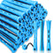 WILLBOND 60 Pcs Short Perm Rods - Natural Hair Perm Rods with Elastic Rubber Band for Women Hairdressing Styling