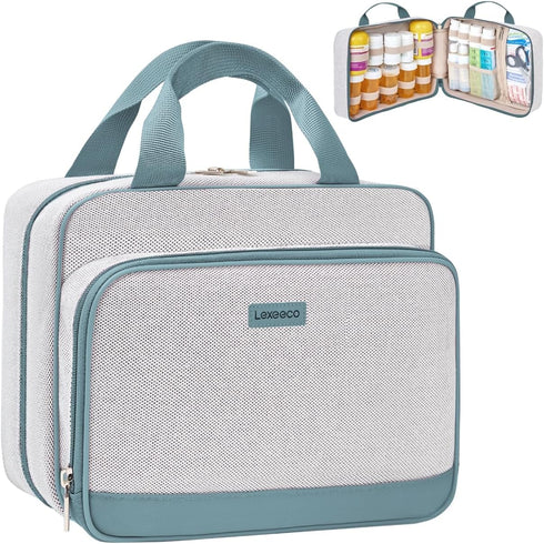 Travel Medicine Organizer Bag, Pill Organizer Case,Carrier for Medications,Vitamins,Fish Oil and Medical