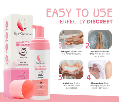 VAGYBIOTIC Cleansing Foam for Health & Wellness