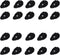 Pack of 20 (10 Pairs) Large TENS Unit Electrode Pads, Reusable Self-Adhesive Replacement Massage Pads