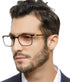 MARE AZZURO Reading Glasses Men Stylish Readers, 0.1 to 6.0 (Brown 2.25)