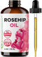 Premium Nature Rosehip Oil for Face, Pure Cold Pressed Unrefined, 4oz for Skin Care