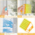 1 Piece Yellow Hand Held Cleaner Tool for Window Venetian, Washable Mini Cleaner Brush, 7 Finger Dusting Tool for Air