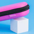 Triple Bristle Sonic Toothbrush Travel Case, Portable Breathable Hard Carrying Bag for Traveling, Pink