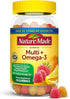 Nature Made Multivitamin + Omega-3, Multivitamin Gummies for Women and Men, Daily