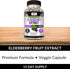 Kaya Naturals Elderberry Immune Support, 1200mg Elderberry Extract, Premium Antioxidant Vitamins, 30 Count