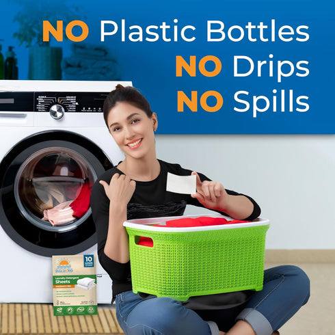 Laundry Detergent Sheets - Non-Toxic Alternative to Pods & Tablets, Ideal for Traveling