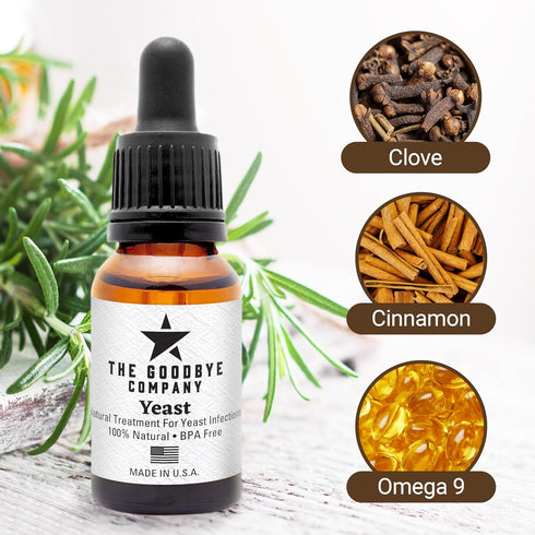 Yeast Essential Oil - Intimate Support for Women, Made in USA (15 mL)