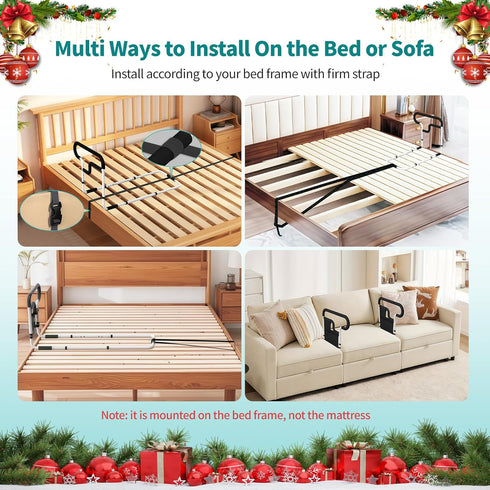 SEESMILE 2 300 lbs, Bed Rails for Elderly Adults Safety, Adjustable Bed Rail for Elderly, Bed Assist Rail for Senior