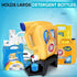 Skywin Laundry Detergent Holder Organizer with Tray, 3 Pack Soap Cup Storage Tray for Laundry Room