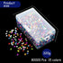 Loose Sequins 6 mm Round Embroidery Sequins with Holes Rainbow Sequins for Crafts with Storage Box Iridescent Spangles for Sewing Art Wedding Jewelry Making (320 Grams)