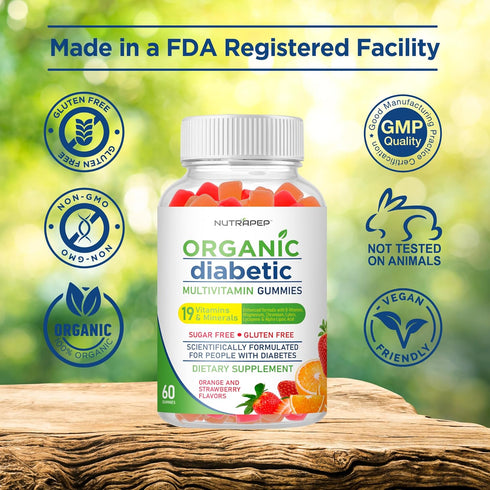 Premium Multivitamin Chewable Gummies - Sugar-Free & Gluten Free - Vitamins for Women & Men