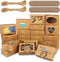MUMULULU 25Pcs Soap Boxes for Homemade Soap, Small Kraft Packaging Boxes with Window for Bakery Candy Cookies