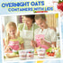 Jingmore 80 Pack 9.5oz Clear Plastic Yogurt Parfait Cups Disposable Overnight Oats Containers with Lids and Spoons Cake
