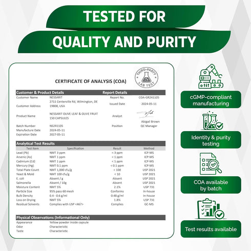 NESSARIT 9,100mg 60% 60% 150 Olive Leaf & Olive Fruit with Oleuropein & Hydroxytyrosol Plus Black Seed Oil & Black