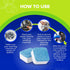 Washing Machine Cleaner Tablets 24 Pack, Descaler & Deep Cleaning Solution for HE, Top Load & Front Loader Washers,